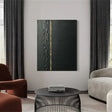 Black and Gold Minimalist Textured Wall Art #MT091