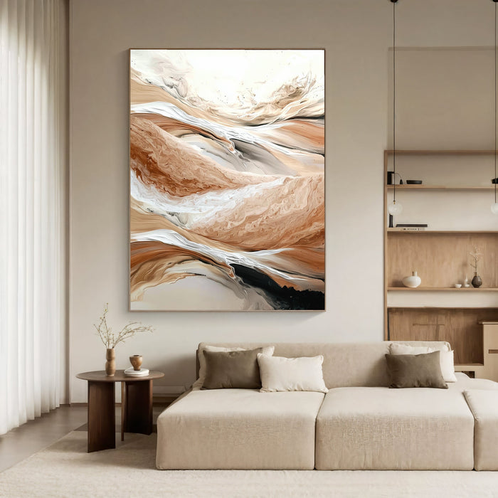 Textured Earthy Swirls | Warm Hues