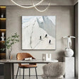 Skiing Sport Art Textured Canvas #PT006
