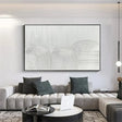 White Minimalist Textured Wall Art #MT126