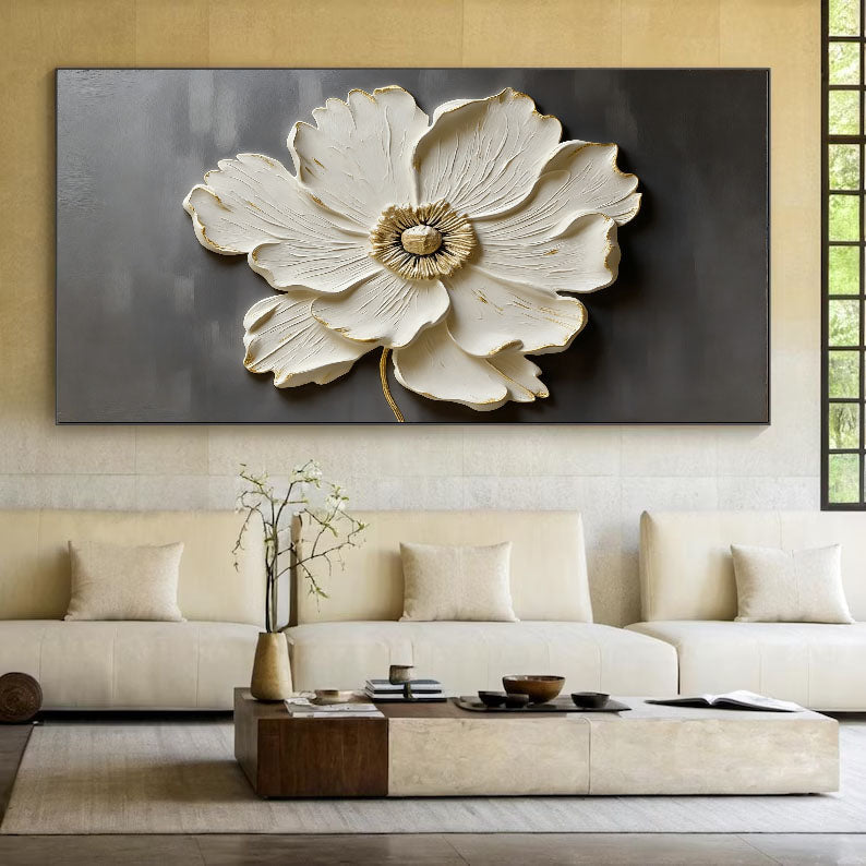 Relief Floral Opulence | Gilded Bloom