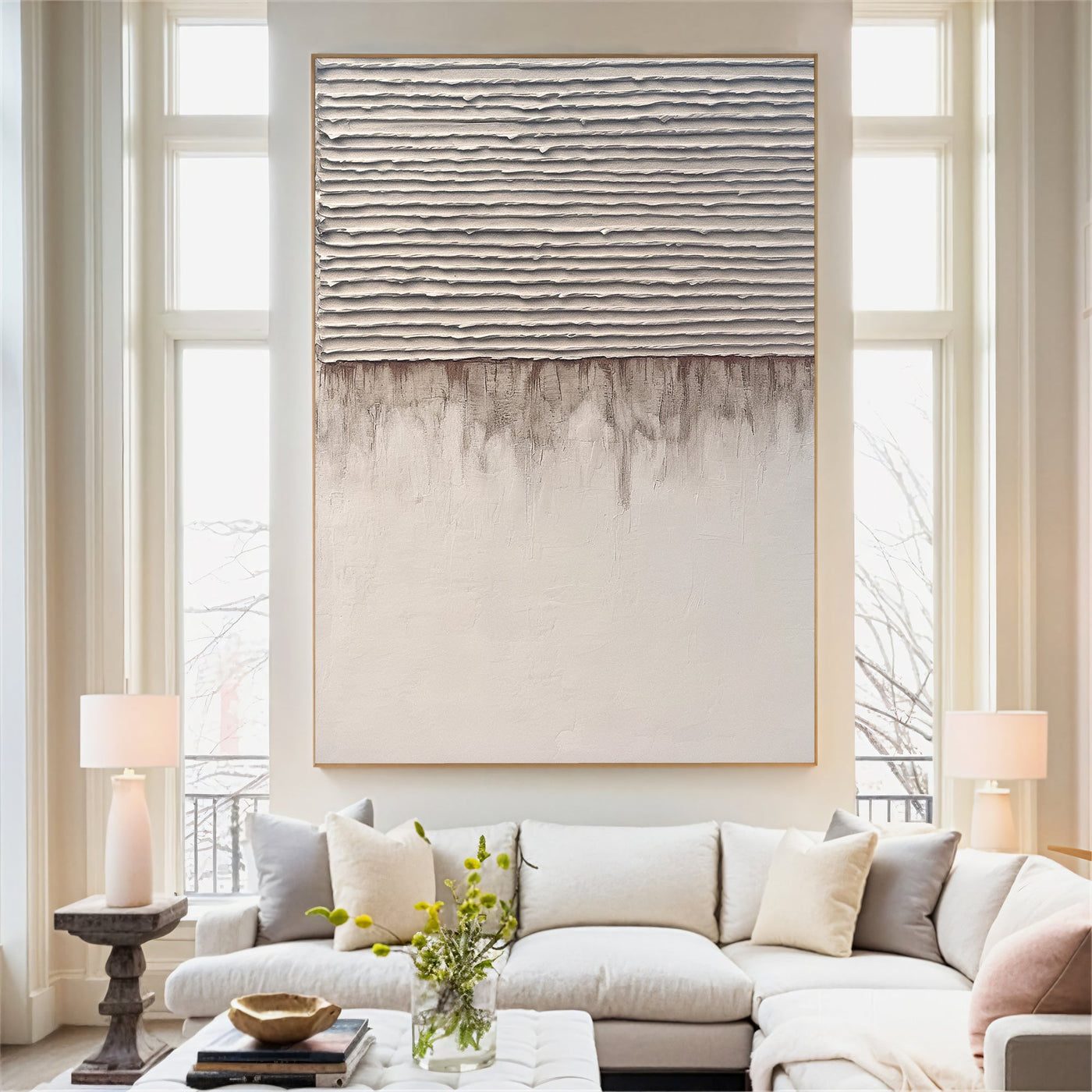 Textured Beige Depth | Taupe Hues