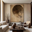 Beige and Brown Abstract Wall Art  #AT113