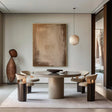 Beige and Brown Abstract Wall Art  #AT111