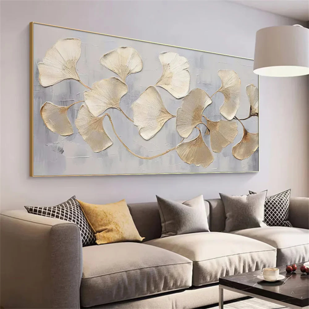 Flower & Tree Textured Abstract Wall Art #SF002