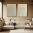 Beige and Brown Abstract Textured Wall Art Set Of 2 #AT082