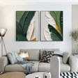 Flower & Tree Textured Abstract Wall Art Set of 2 #SF022