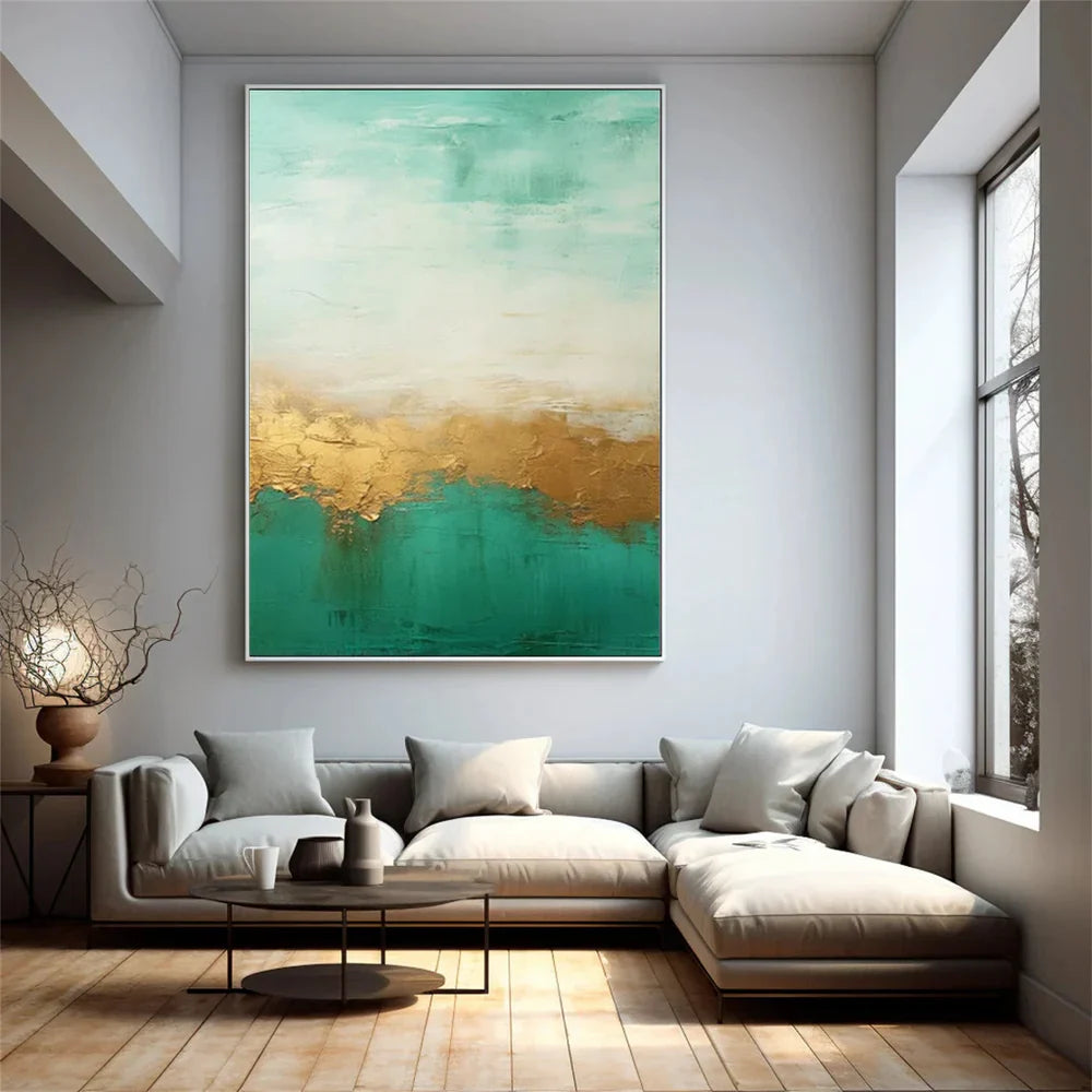 Green Abstract Wall Art #AT033