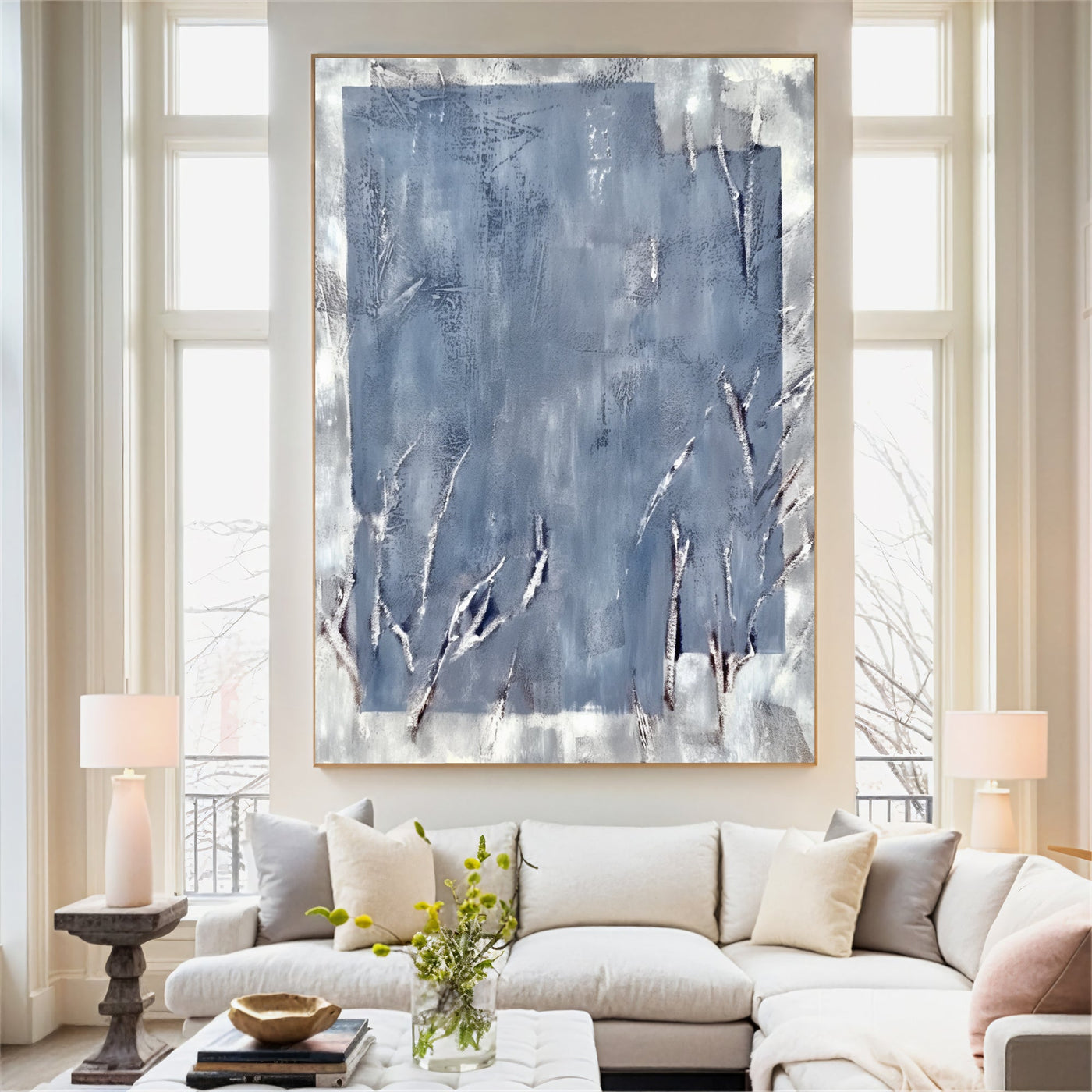 Textured Blue Frost | Silver Hues
