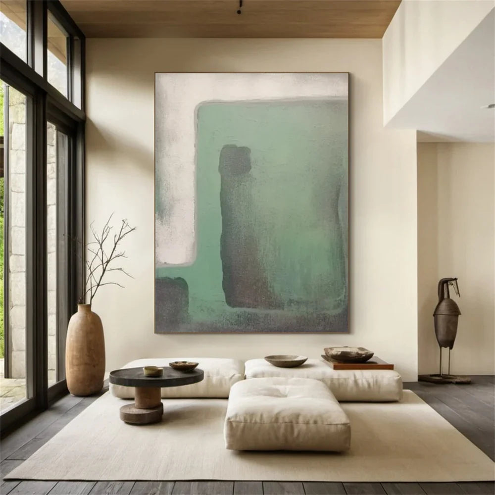 Green Abstract Wall Art  #AT076