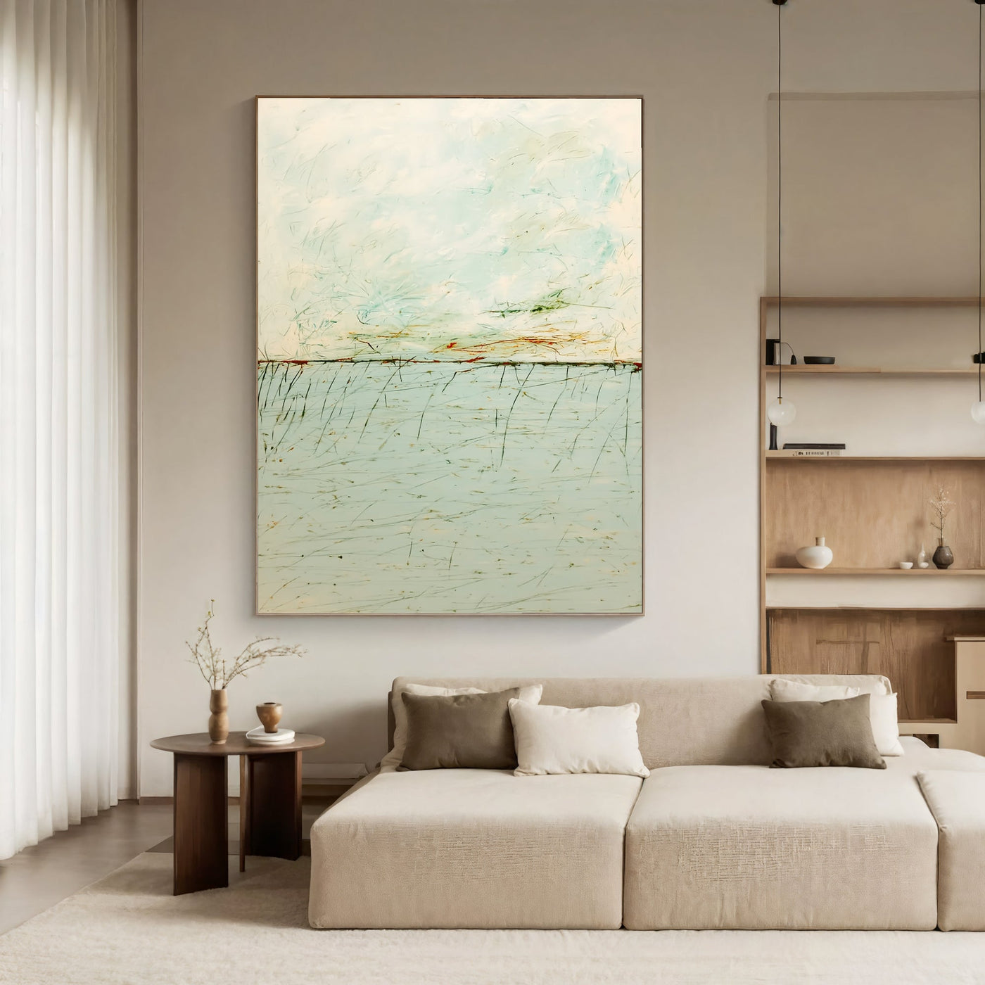 Textured Pale Meadow | Delicate Strokes
