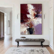 Textured Floral Velvet | Burgundy Bloom