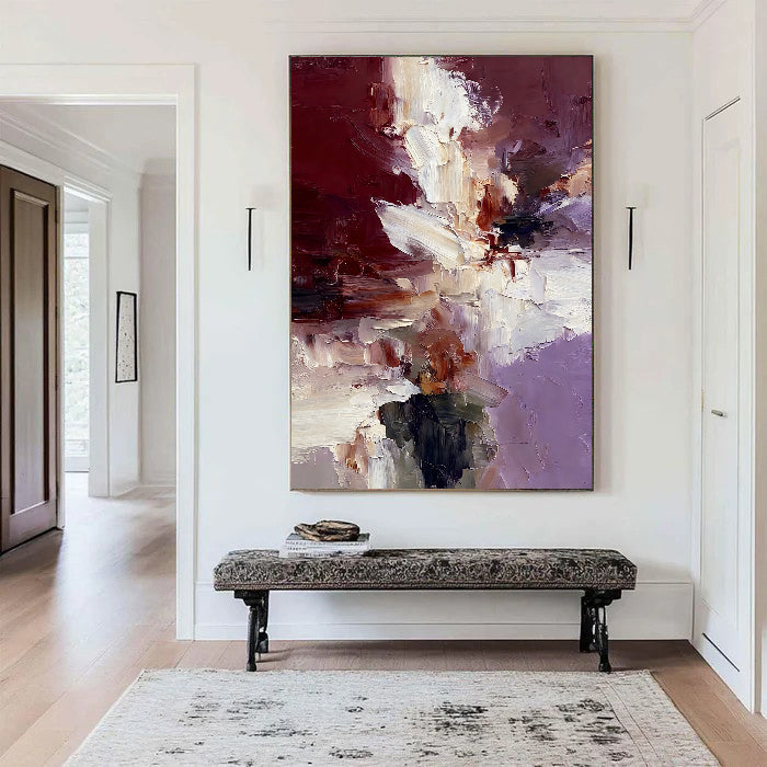 Textured Floral Velvet | Burgundy Bloom