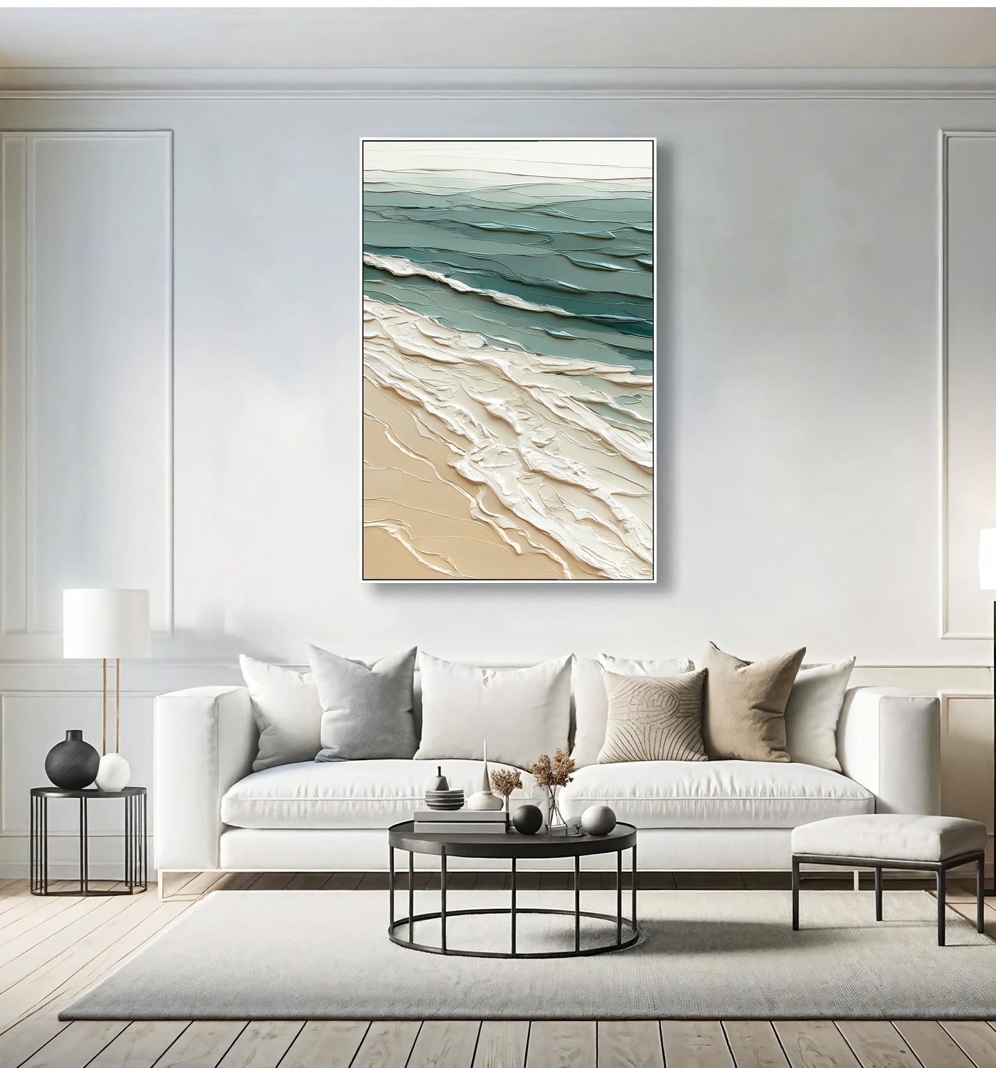 Textured Coastal Ripples | Sandy Foam