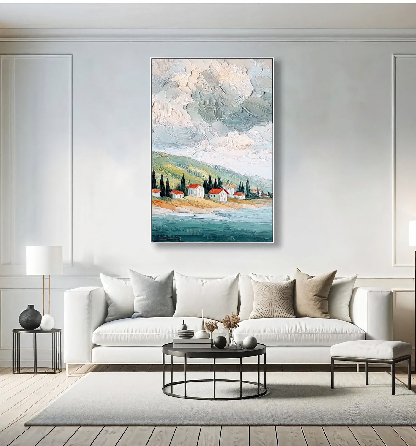 Textured Aegean Vestige | Crepuscular Hues