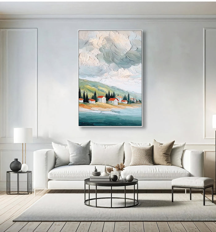 Textured Aegean Vestige | Crepuscular Hues