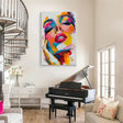 Abstract Portrait Textured Wall Art #PB015