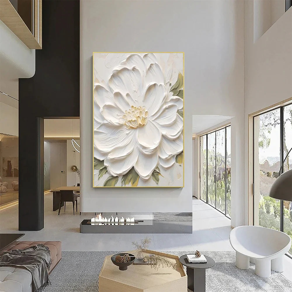 Flower & Tree Textured Abstract Wall Art #SF005