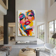 Abstract Portrait Textured Wall Art #PB015