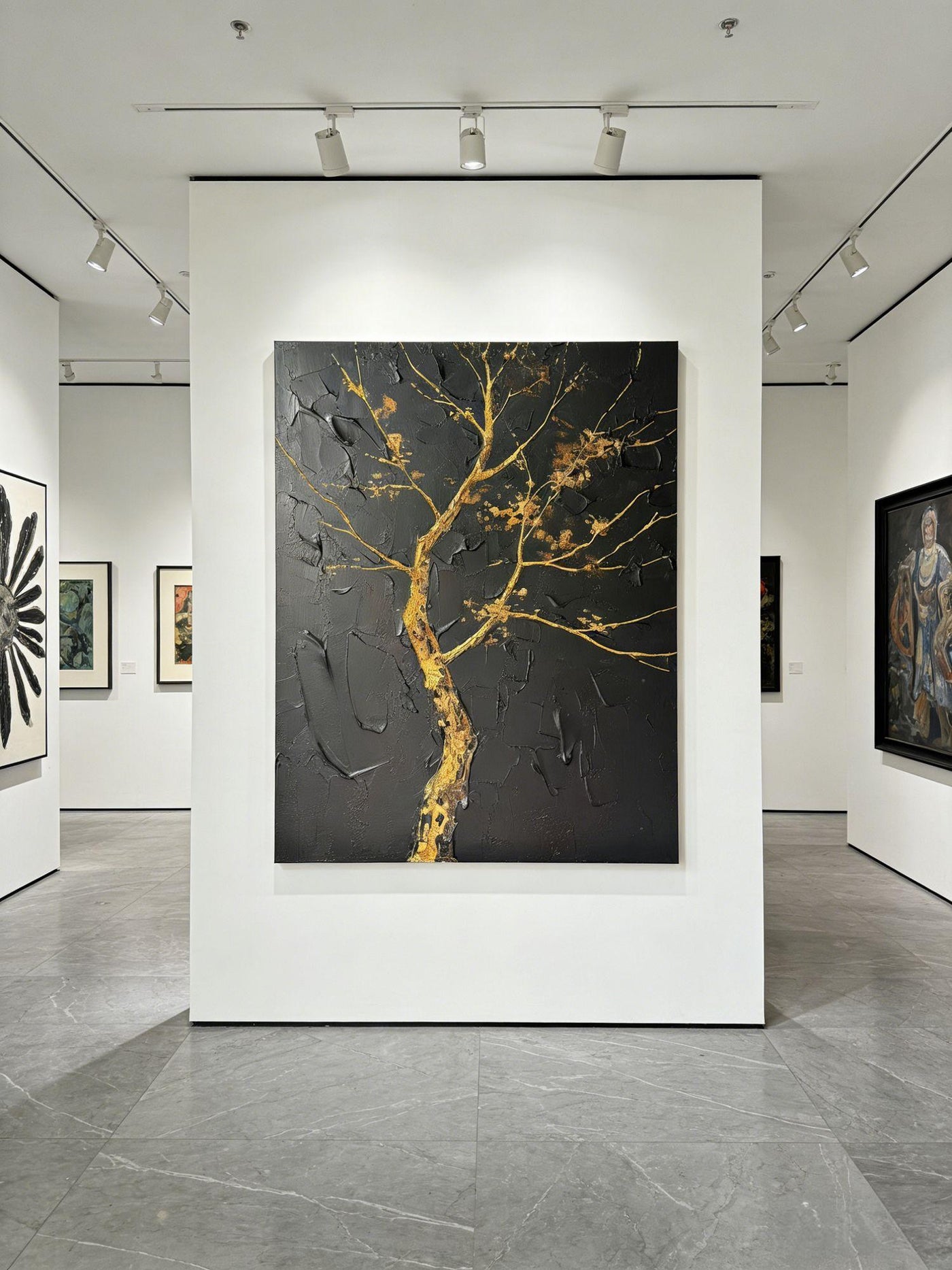 Textured Gilded Arbor | Noir Hues