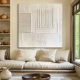 Beige and Brown Abstract Texture Wall Art  #AT084