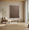 Textured Grid Elegance | Earthy Tones
