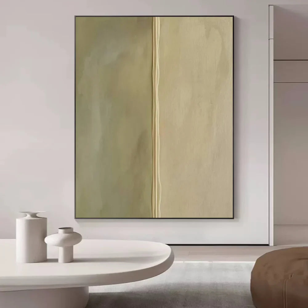 Green Minimalist Textured Wall Art #MT001