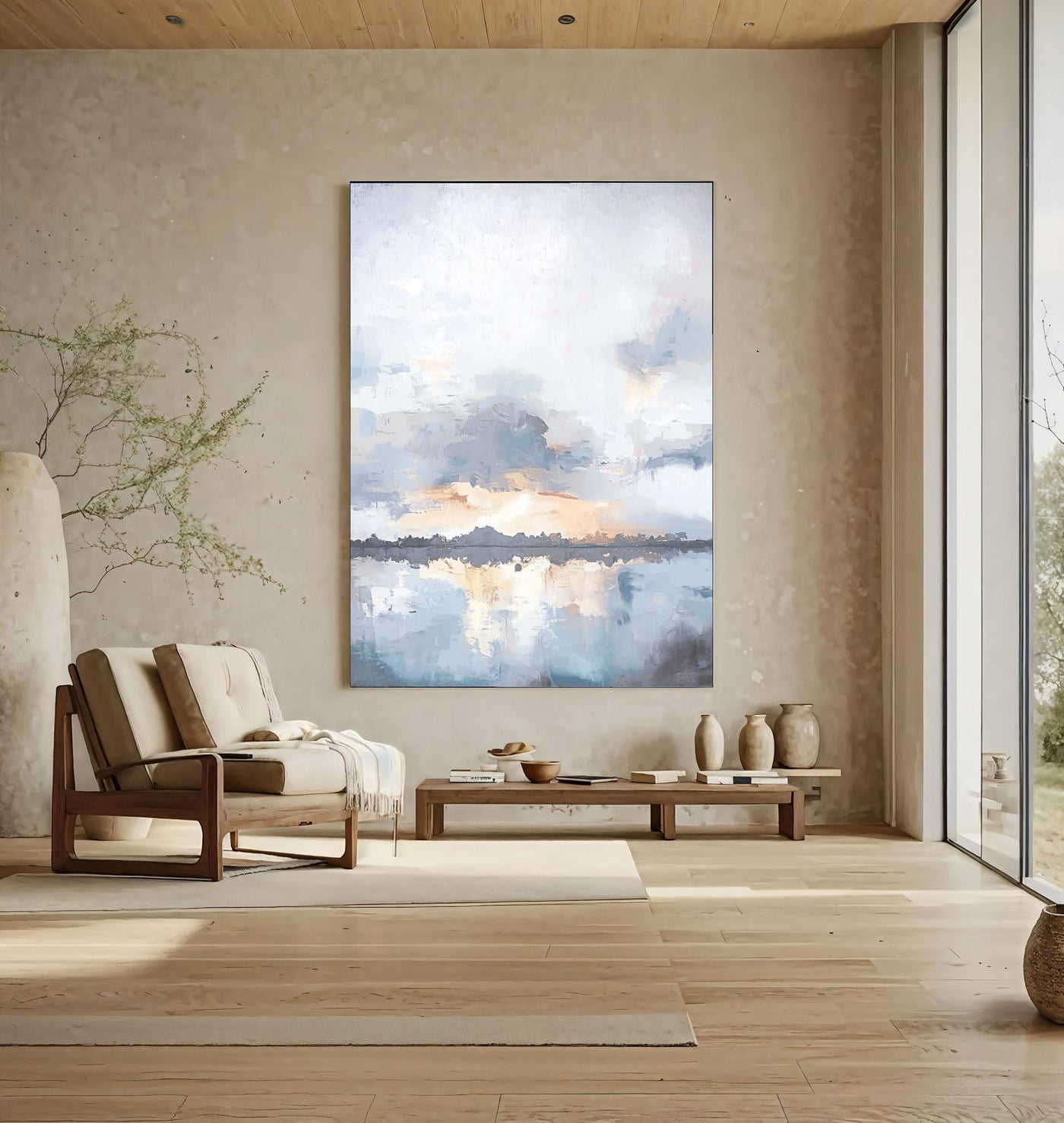 Textured Misty Horizon | Soft Reflections