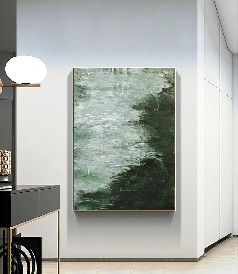 Green Abstract Wall Art  #AT067