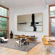 Beige and Brown Abstract Wall Art #AT008