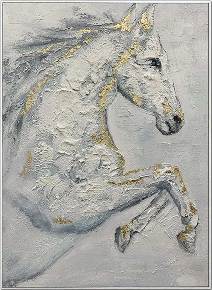 Abstract Horse Animal Textured Wall Art #DL001