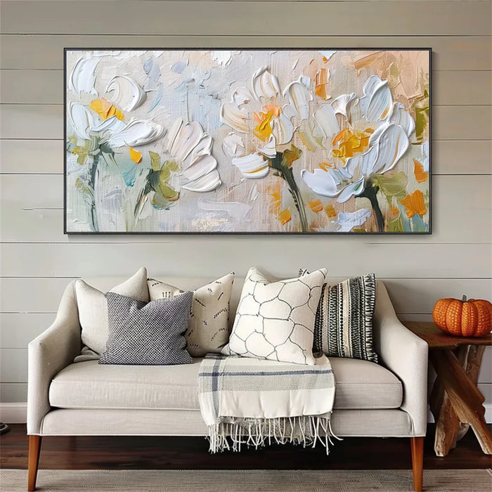 Flower & Tree Textured Abstract Wall Art #SF028