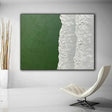 Green Minimalist Textured Wall Art #MT064