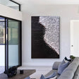 Black and White Minimalist Textured Wall Art #MT112