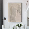 Beige and Brown Abstract Texture Wall Art #AT042