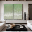 Ocean & Sky Abstract Set of 2 Wall Art #MO065