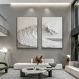 Ocean & Sky Textured Wall Art Set of 2 #MO030