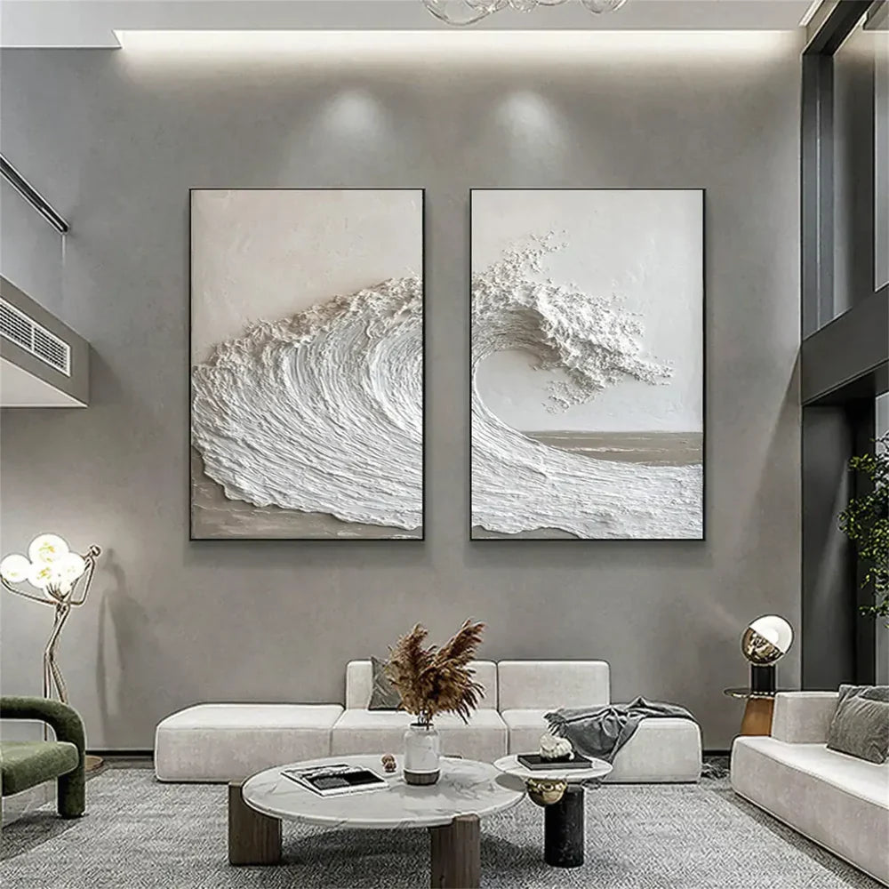 Ocean & Sky Textured Wall Art Set of 2 #MO030