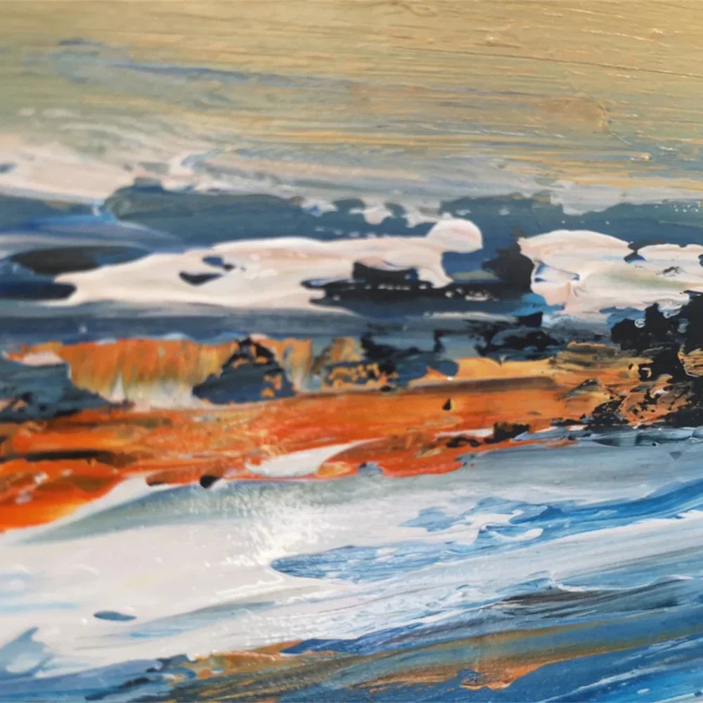 Ocean & Sky Abstract Wall Art #MO022