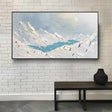Skiing Sport Art Textured Canvas #PT007
