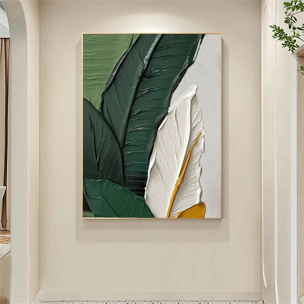 Flower & Tree Textured Abstract Wall Art Set of 2 #SF022