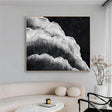 Black and White Minimalist Textured Wall Art #MT071