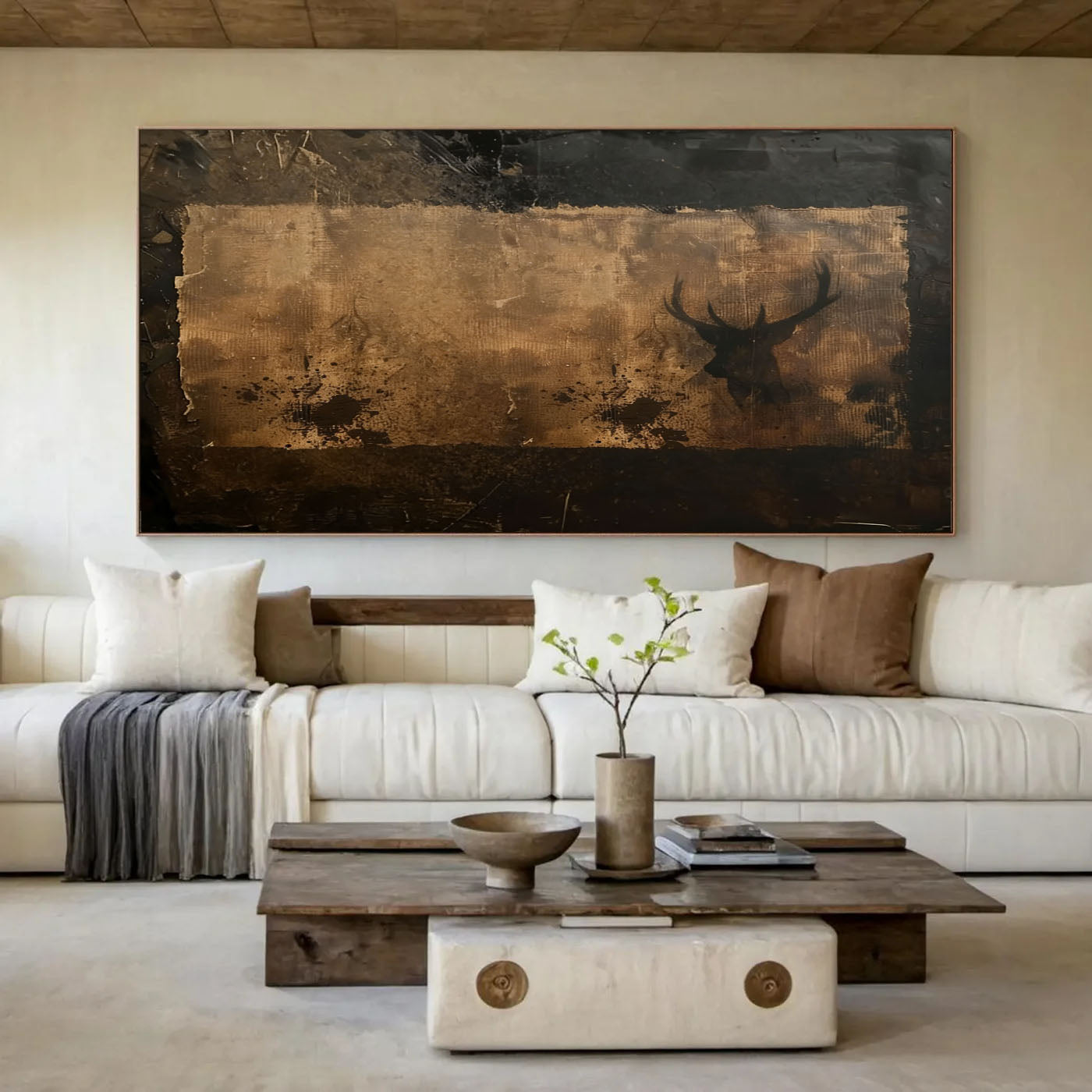 Aged Rustic Silhouette | Horned Shadow