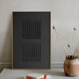 Black Minimalist Textured Wall Art #MT053