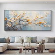 Flower & Tree Textured Abstract Wall Art #SF011