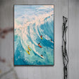 Surfing Sport Art Textured Canvas #PT022