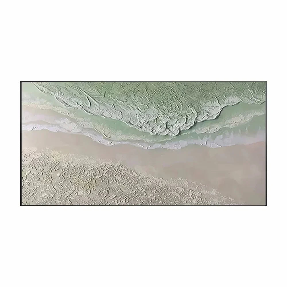 Green Abstract Texture Wall Art #AT035
