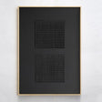 Black Minimalist Textured Wall Art #MT053