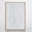 White Minimalist Textured Wall Art #MT027