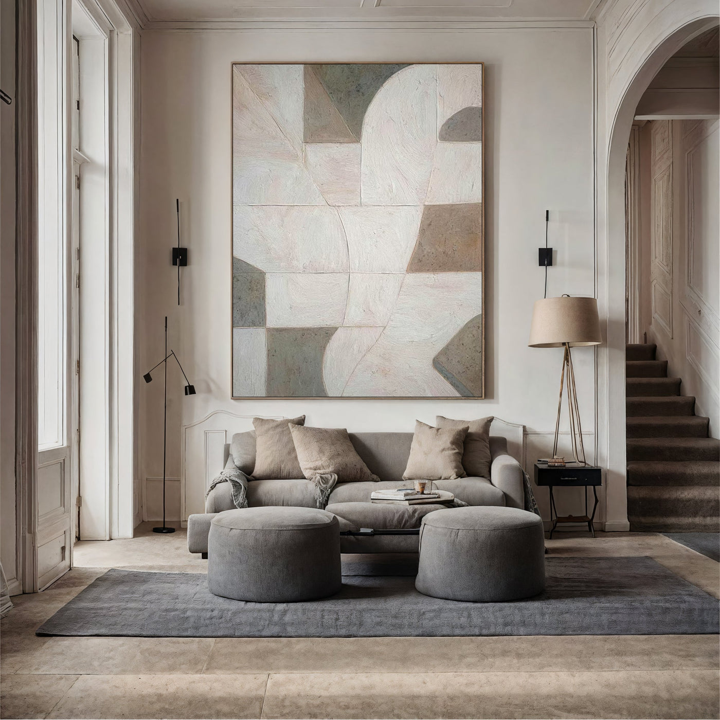 Textured Geometric Elegance | Muted Hues